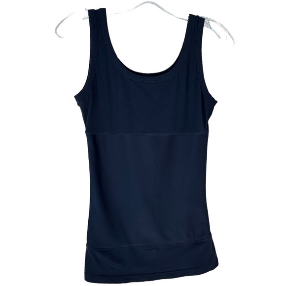 Yummy Navy Tummy Control Slimming Tank Tee Undershirt, Medium - Picture 3 of 9